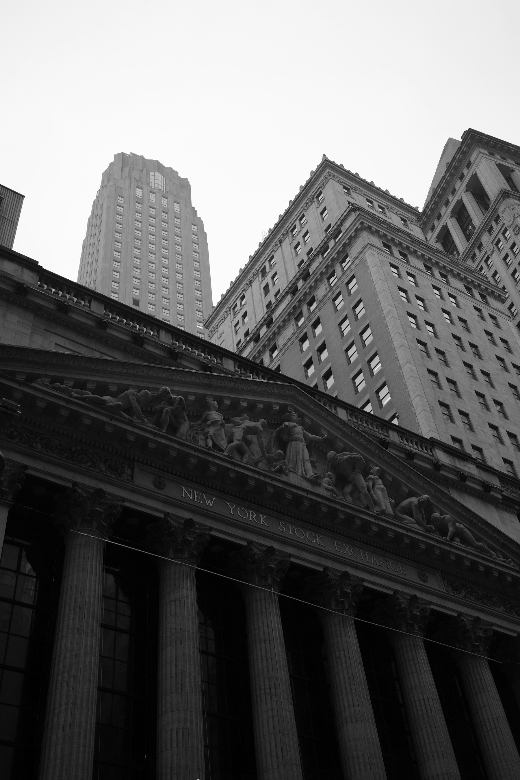 Architectural facade of the New York Stock Exchange